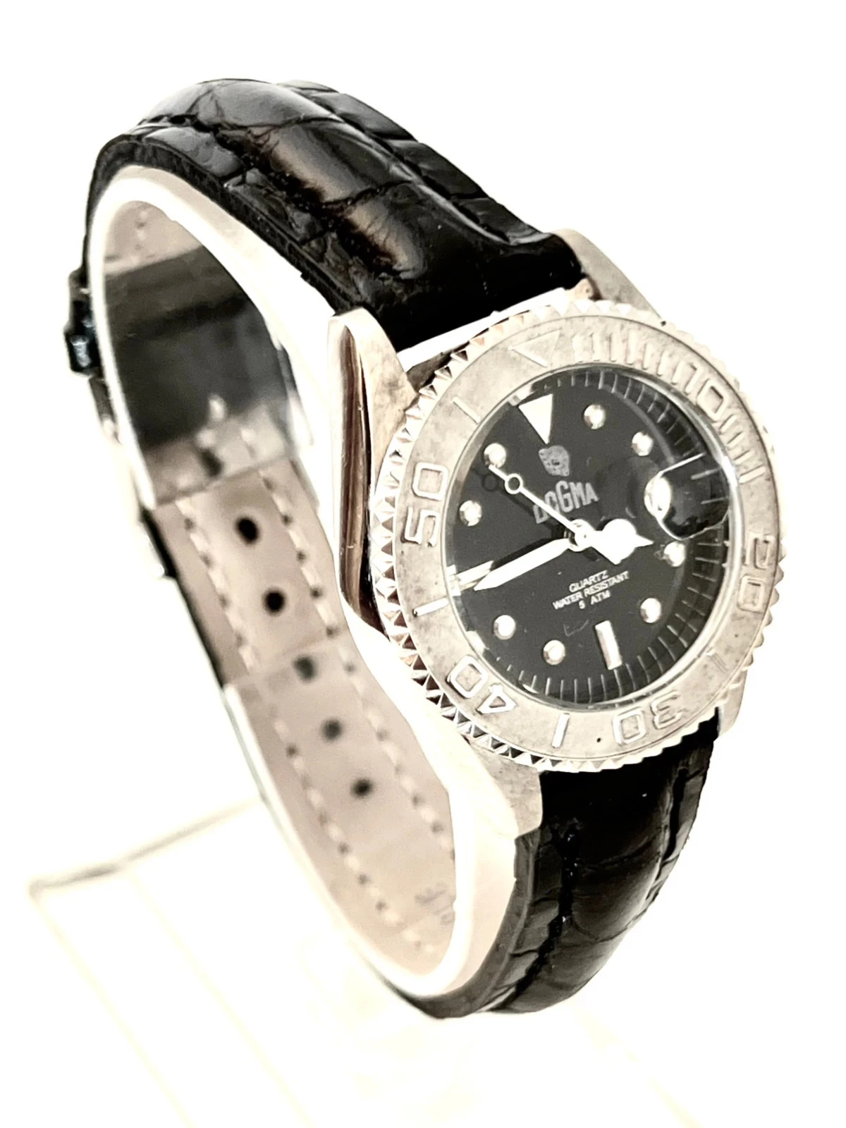 Relógio DOGMA Diver 28 mm NOS | Aço Inoxidável | Pulseira de Couro Autêntica | Unisexo – photo 2
